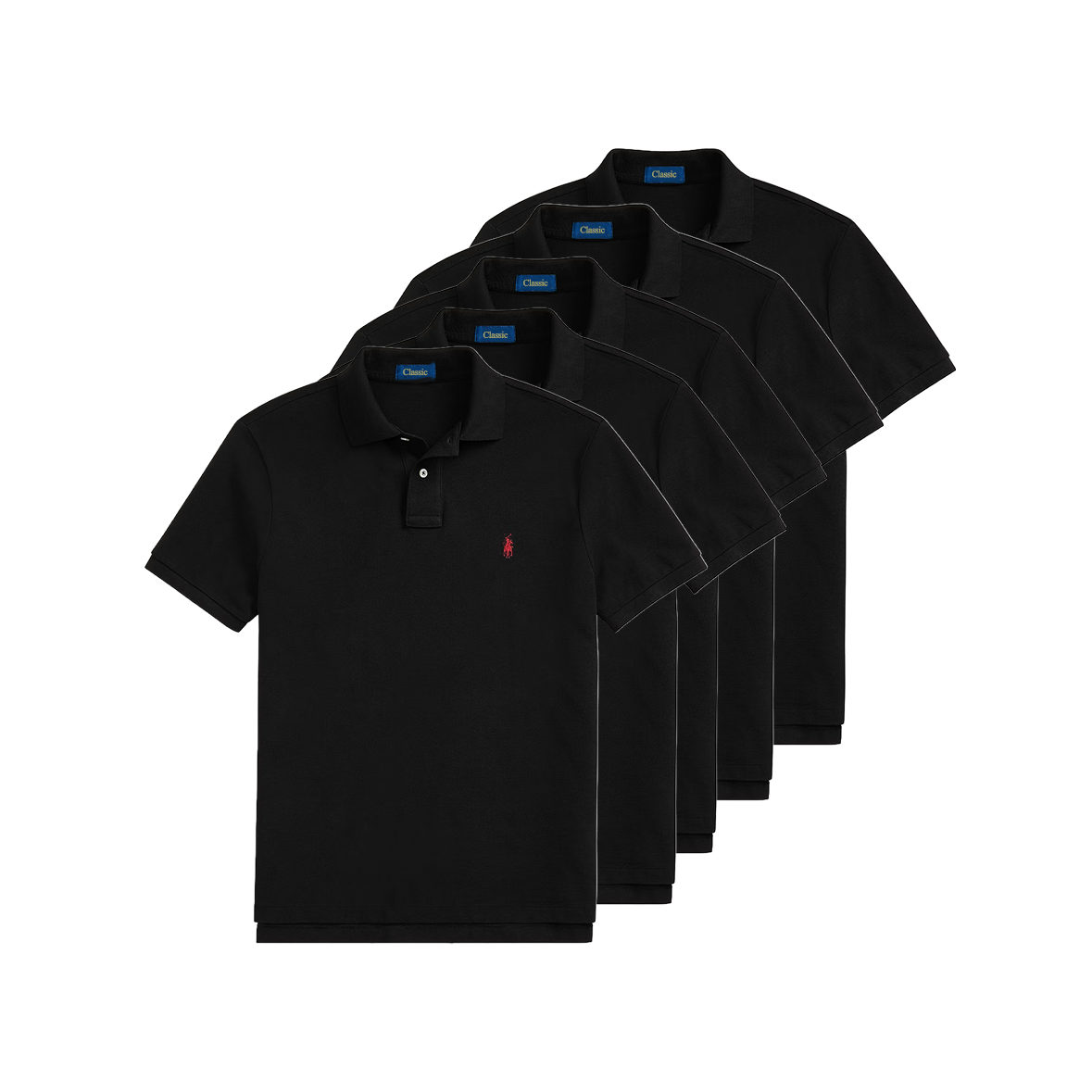 The Iconic Mesh Polo Shirt 5-Pack
